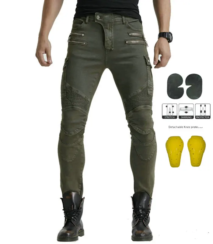 2021 High Motorcycle Riding Men's Denim Double Zipper Hockey Pants Off-road Leisure Motorcycle Pants with 4 Protector
2021 High Motorcycle Riding Men's Denim Double Zipper Hockey Pants Off-road Leisure Motorcycle Pants with 4 Protector