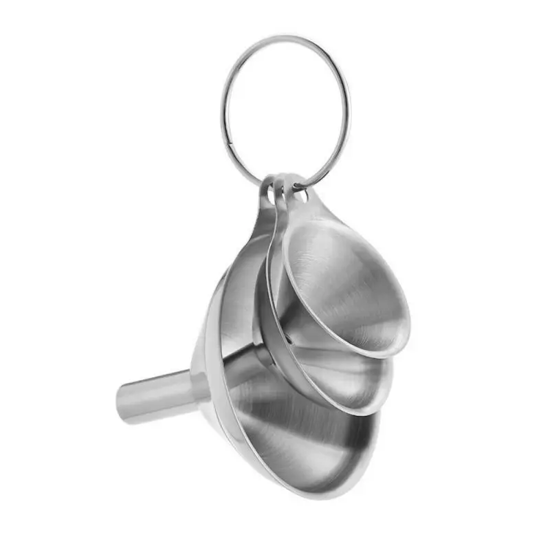 Practical 3Pcs Mini Small Mouth Funnel Stainless Steel Filling Hip Flask Beer Liquid Oil Tools Spices Wine Flask Filter Funnels
Practical 3Pcs Mini Small Mouth Funnel Stainless Steel Filling Hip Flask Beer Liquid Oil Tools Spices Wine Flask Filter Funnels