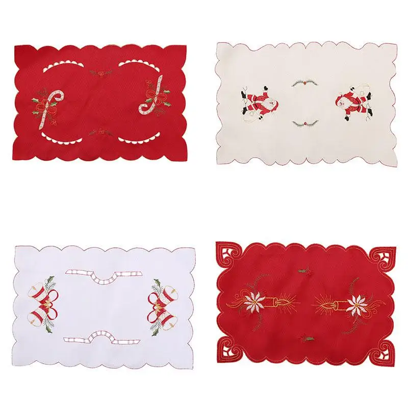 Multicolor Christmas Embroidered Placemat Cup Dish Pad Kitchen Table Decoration
Multicolor Christmas Embroidered Placemat Cup Dish Pad Kitchen Table Decoration