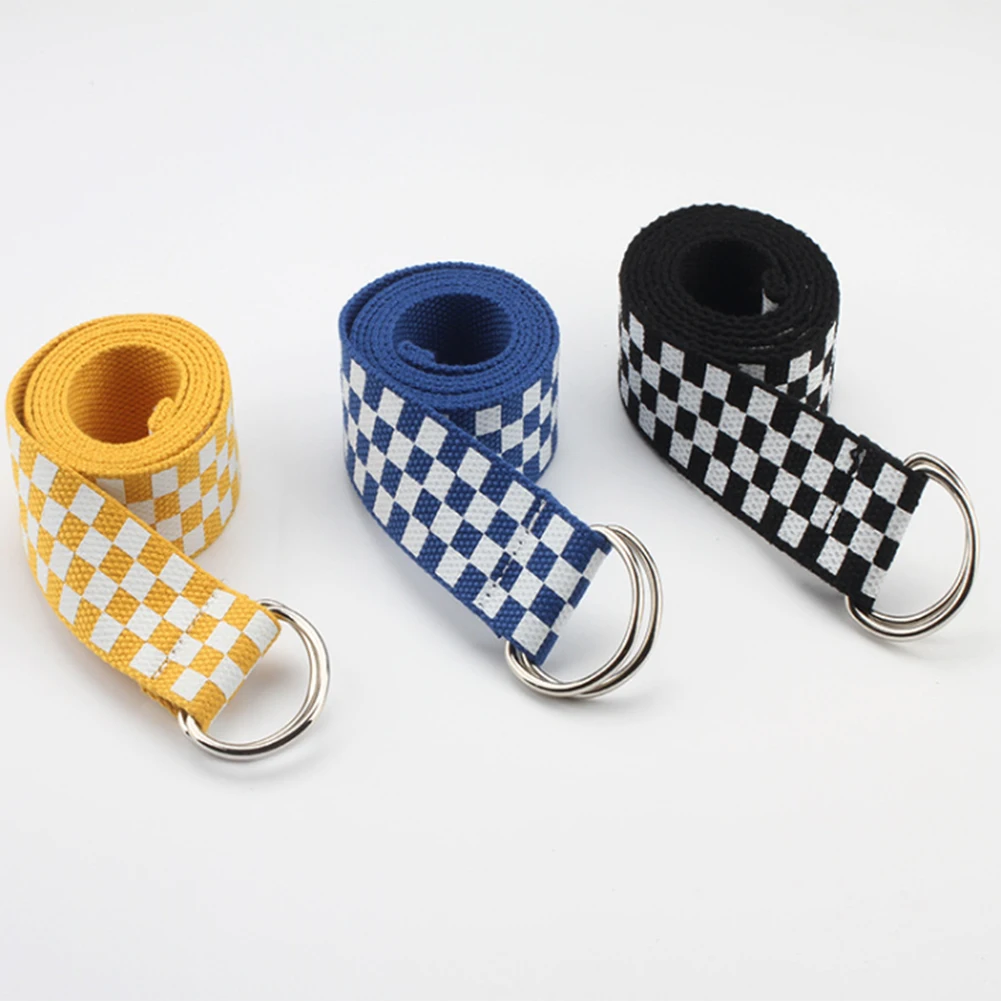 Student Checkerboard Waist Belts130cm Casual Waistband D Ring Belt Waist Strap Harajuku Solid Color Long Belts Ceinture Femme 2
Student Checkerboard Waist Belts130cm Casual Waistband D Ring Belt Waist Strap Harajuku Solid Color Long Belts Ceinture Femme 2