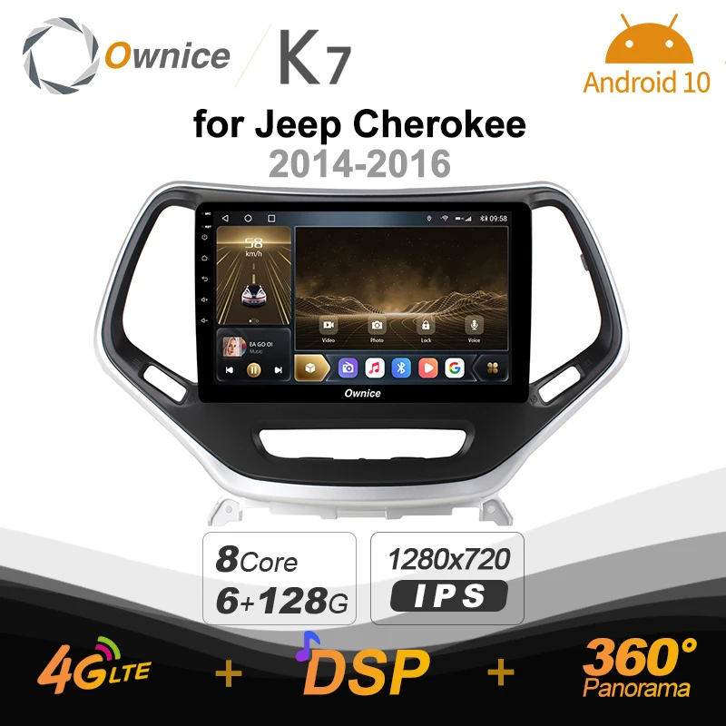 Android 10.0 6G+128G Ownice K7 Car autoradio Multimedia for Jeep Cherokee 5 KL 2014 - 2018 radio system unit 360 Panorama 4G LTE
Android 10.0 6G+128G Ownice K7 Car autoradio Multimedia for Jeep Cherokee 5 KL 2014 - 2018 radio system unit 360 Panorama 4G LTE