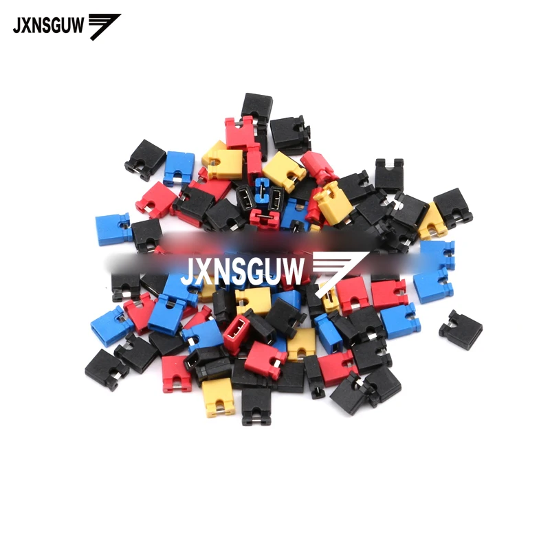 100pcs pitch 2.54MM jumper cap/shorting block/pin header connection block/black yellow blue red
100pcs pitch 2.54MM jumper cap/shorting block/pin header connection block/black yellow blue red