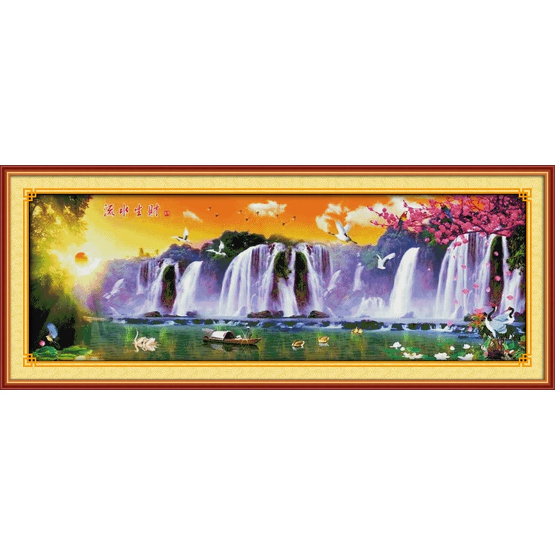 Running water brings wealth home decor diy painting counted print on canvas Cross Stitch Embroidery kits Needlework Sets
Running water brings wealth home decor diy painting counted print on canvas Cross Stitch Embroidery kits Needlework Sets