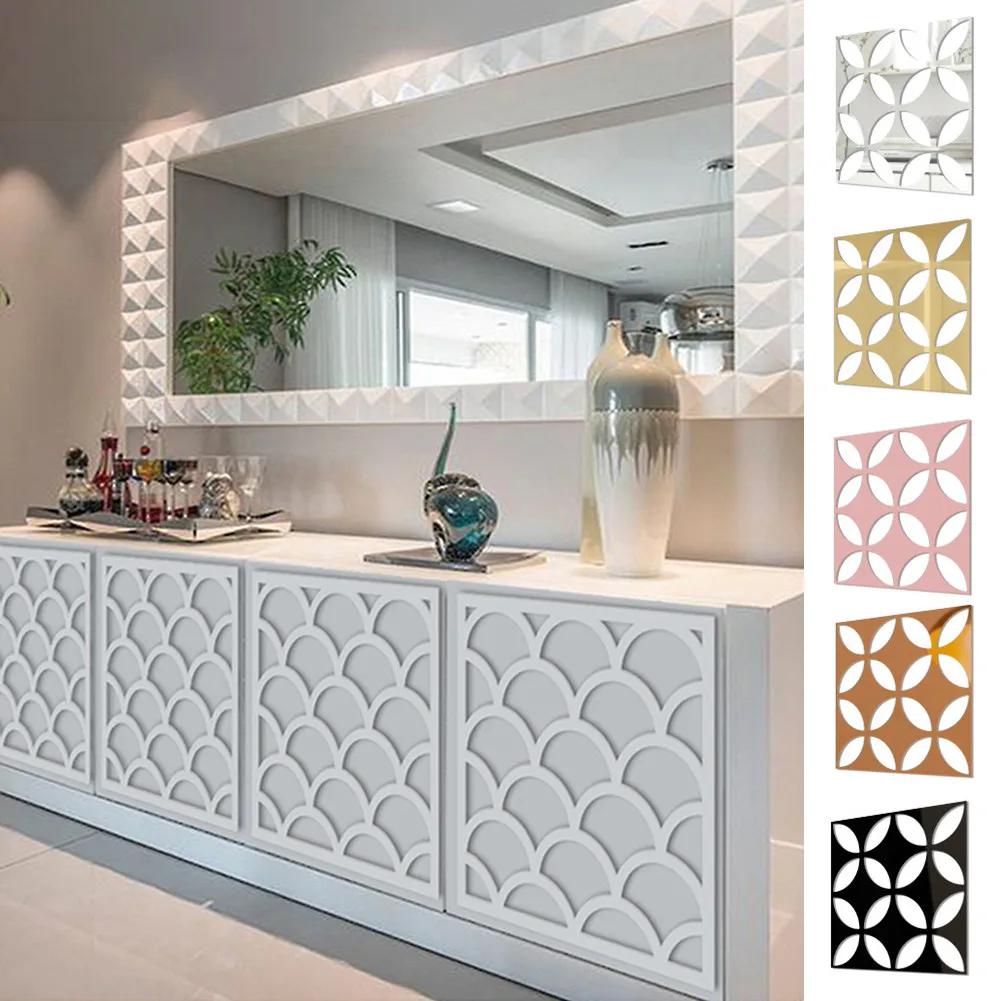 4Pcs Mirror Sticker 20x20CM PS Board Mirror 3D Wall Stickers Bedroom Decal DIY Home Art Kitchen Decor Waterproof Adhesive
4Pcs Mirror Sticker 20x20CM PS Board Mirror 3D Wall Stickers Bedroom Decal DIY Home Art Kitchen Decor Waterproof Adhesive
