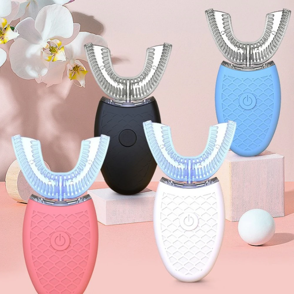 360 Degrees Intelligent Automatic Sonic Electronic Toothbrush Usb Rechargeable Teeth Cleaning Brush U-shaped
360 Degrees Intelligent Automatic Sonic Electronic Toothbrush Usb Rechargeable Teeth Cleaning Brush U-shaped