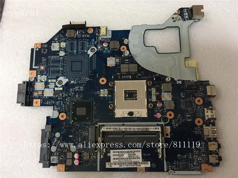 yourui For acer aspiron V3-571 Laptopmotherboard NBC1F11001 NB.C1F11.001 Q5WYH LA-7912P DDR3 Test work
yourui For acer aspiron V3-571 Laptopmotherboard NBC1F11001 NB.C1F11.001 Q5WYH LA-7912P DDR3 Test work