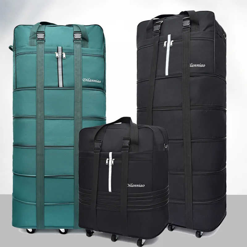 Large-capacity 158 air checked bag universal wheel Travel bag abroad study Oxford cloth folding airplane luggage suitcase
Large-capacity 158 air checked bag universal wheel Travel bag abroad study Oxford cloth folding airplane luggage suitcase