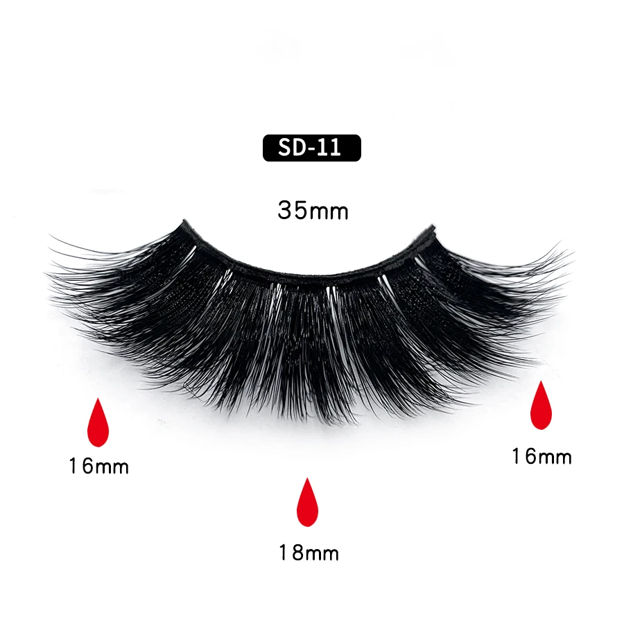 Wholesale Factory Price SD11 3D Mink Strip Eyelashes Handmade Eyelashes Extension With Packaging
Wholesale Factory Price SD11 3D Mink Strip Eyelashes Handmade Eyelashes Extension With Packaging
