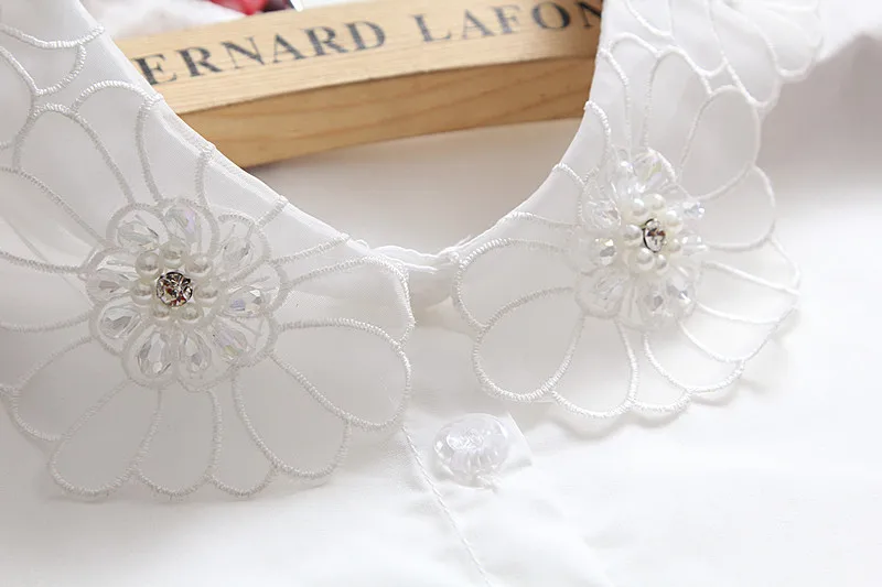 Linbaiway Embroidered Flase Collar for Women Shirt Detachable Collars Half Shirt Lapel Blouse Tops Female White Fake Collar
Linbaiway Embroidered Flase Collar for Women Shirt Detachable Collars Half Shirt Lapel Blouse Tops Female White Fake Collar