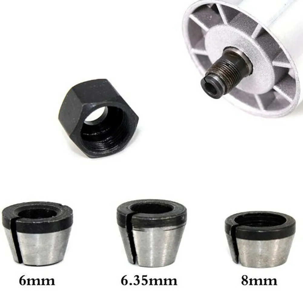 6mm/6.35mm/8mm Collet Chuck Adapter With Nut For Engraving Trimming Machine Herramientas Multitool Navaja Metal Detector
6mm/6.35mm/8mm Collet Chuck Adapter With Nut For Engraving Trimming Machine Herramientas Multitool Navaja Metal Detector