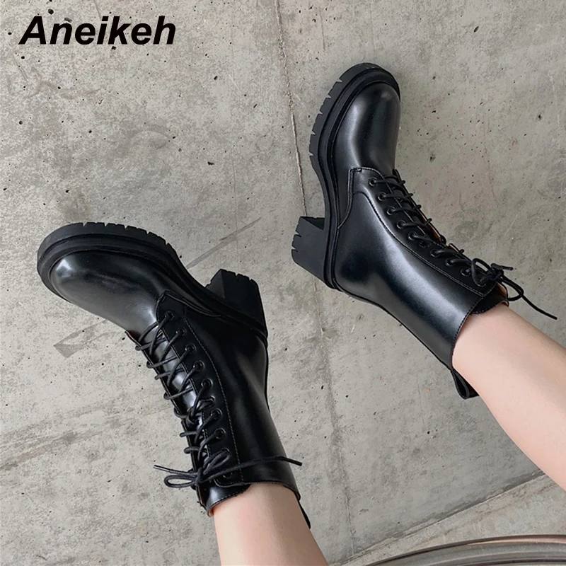 Женские ботинки с перекрестной шнуровкой Aneikeh, современные ботинки до середины икры, женская обувь на весну/осень, новинка, повседневные бот...
Женские ботинки с перекрестной шнуровкой Aneikeh, современные ботинки до середины икры, женская обувь на весну/осень, новинка, повседневные бот...