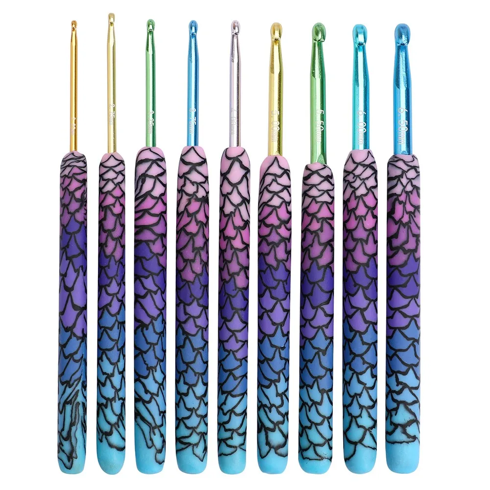 9Pcs/set Crochet Hooks/Needles Colorful Alumina Knitting Hooks Yarn Sewing Accessories Tools DIY Craft Knit Needle Tool
9Pcs/set Crochet Hooks/Needles Colorful Alumina Knitting Hooks Yarn Sewing Accessories Tools DIY Craft Knit Needle Tool