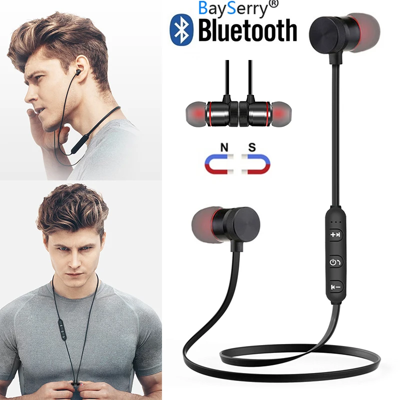 Беспроводные Bluetooth наушники BaySerry 2020 для бега стерео Бас гарнитура Samsung S10 S9 S8 S7