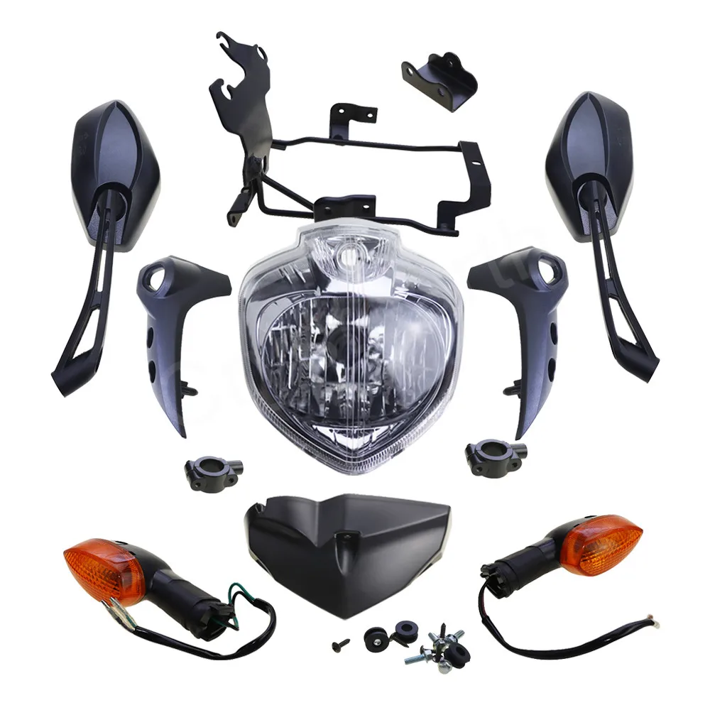 For Yamaha FZ6 FZ-6N FZ6N FAZER FZ6S 2007-2010 Motorcycle Headlight Headlamp Assembly Kit Turn Signals Rear View Mirrors Adapter
For Yamaha FZ6 FZ-6N FZ6N FAZER FZ6S 2007-2010 Motorcycle Headlight Headlamp Assembly Kit Turn Signals Rear View Mirrors Adapter