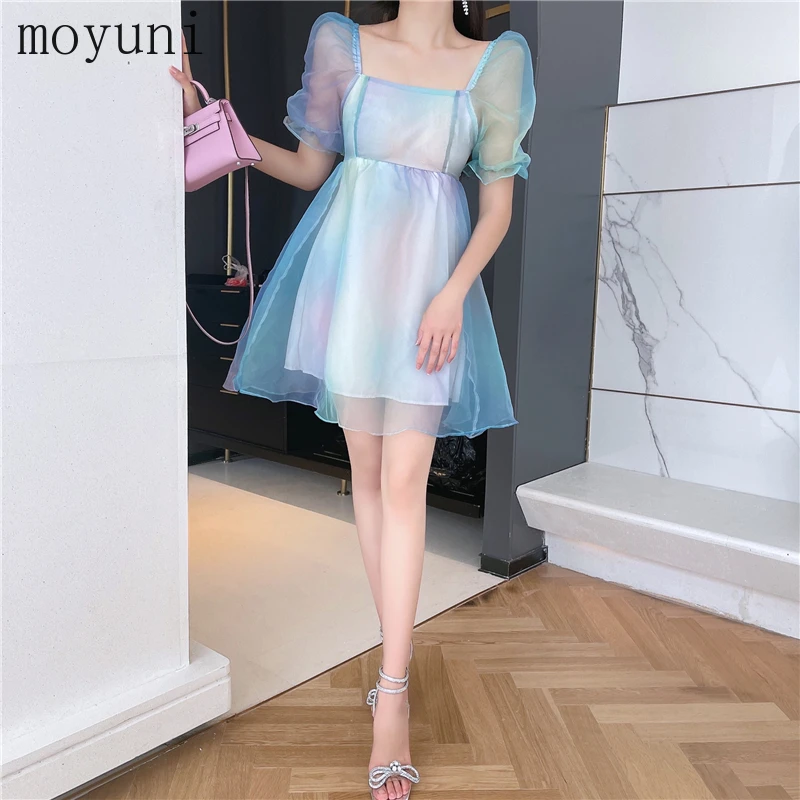 Square Collar Dress for Women Super Fairy Puff Sleeve Rainbow Puffy Summer Design Sense Waist-Tight Tea Dress Dress for Women
Square Collar Dress for Women Super Fairy Puff Sleeve Rainbow Puffy Summer Design Sense Waist-Tight Tea Dress Dress for Women