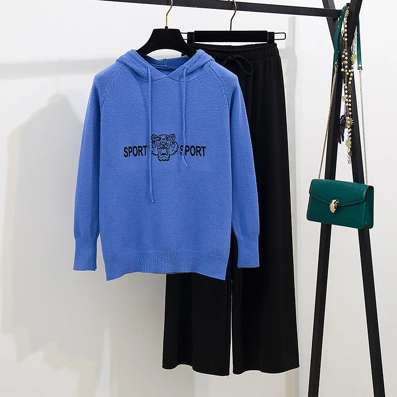 Institute Autumn And Winter Wind Knit Hooded Sweater Fashion Elastic Waist Knitted Wide-Legged Pants Casual Loose Outfit Set
Institute Autumn And Winter Wind Knit Hooded Sweater Fashion Elastic Waist Knitted Wide-Legged Pants Casual Loose Outfit Set