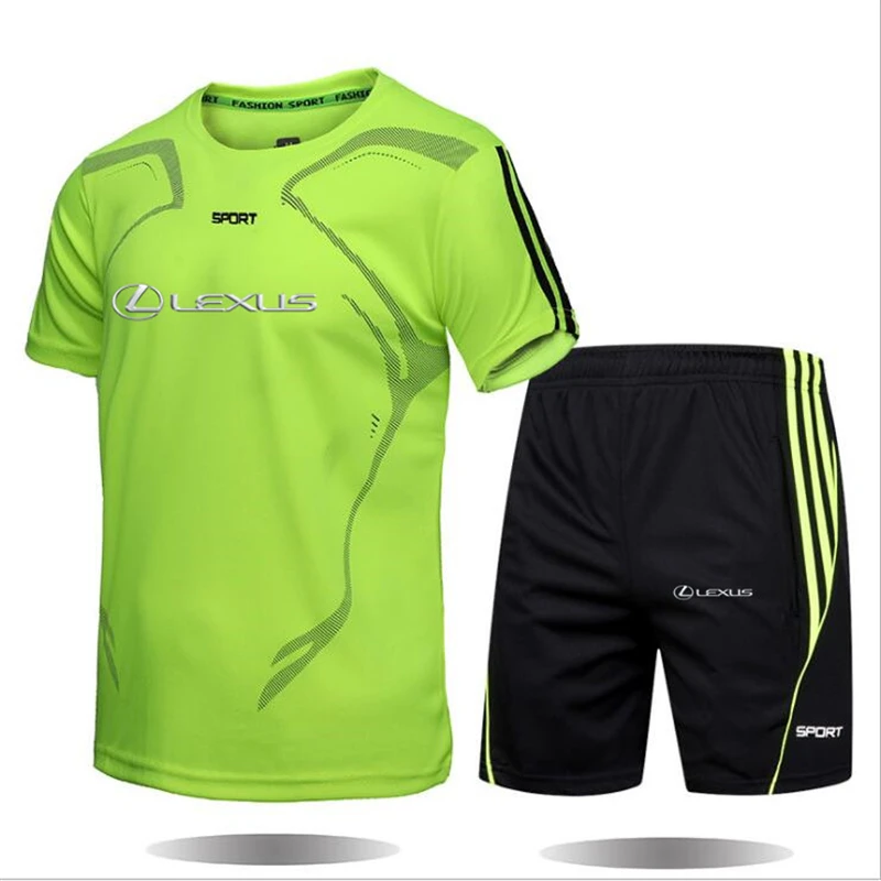 2021 New men's running LEXUS T-shirt + shorts suit basketball uniforms men sports suits quick-drying fitness sportswear man
2021 New men's running LEXUS T-shirt + shorts suit basketball uniforms men sports suits quick-drying fitness sportswear man