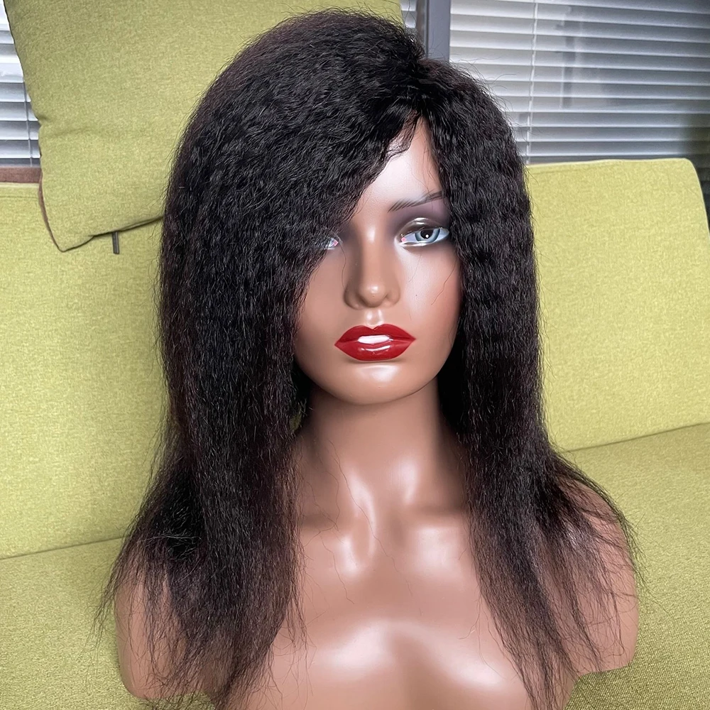 Yavida Hair Kinky Straight Wig Brazilian Hair Wigs Yaki Human Hair Wigs for Black Women Full Machine Made Wig 12-30Inch
Yavida Hair Kinky Straight Wig Brazilian Hair Wigs Yaki Human Hair Wigs for Black Women Full Machine Made Wig 12-30Inch