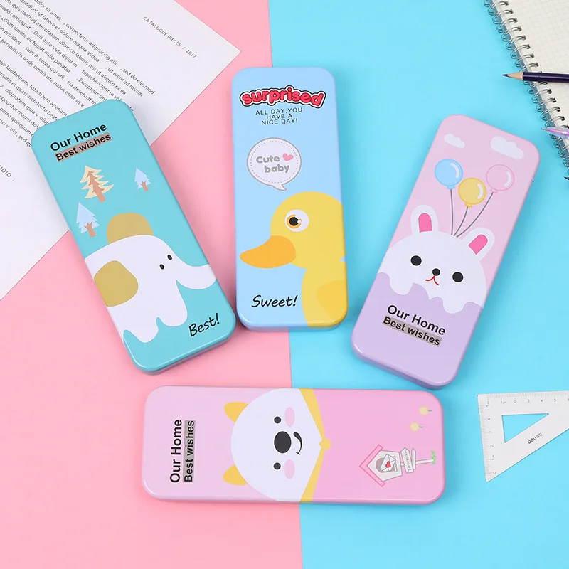 Pencil Case Cartoons creative large-capacity Pencil box Student Metal Double layer Stationery box
Pencil Case Cartoons creative large-capacity Pencil box Student Metal Double layer Stationery box
