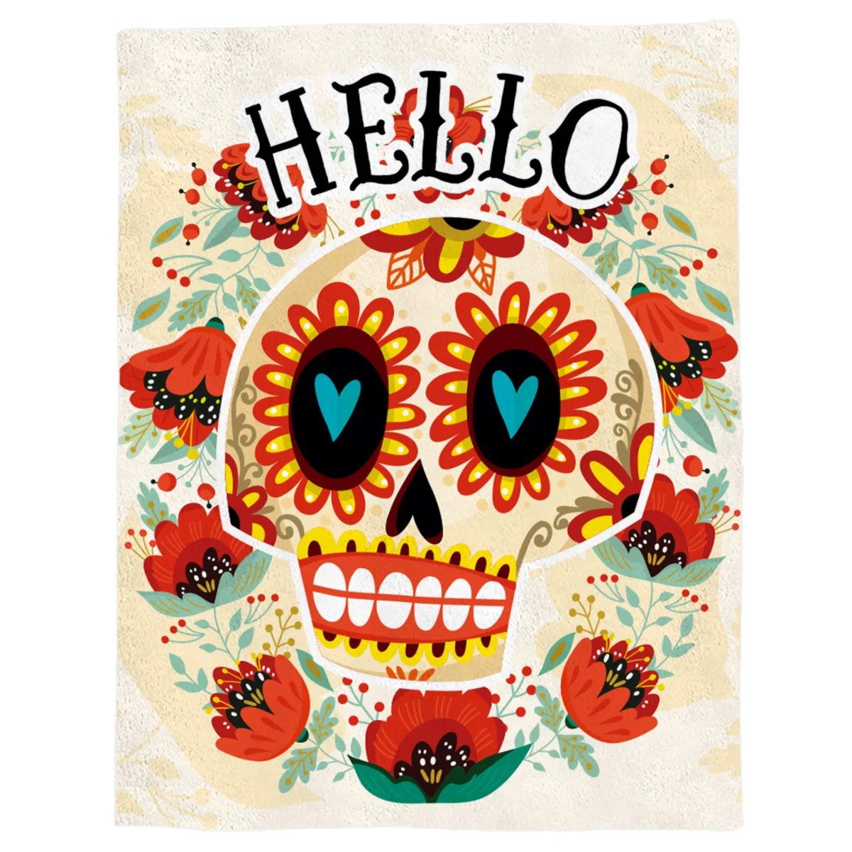 Cartoon Mexican Skull Throw Blanket Portable Soft Bedspread Microfiber Flannel Blankets for Beds 
Cartoon Mexican Skull Throw Blanket Portable Soft Bedspread Microfiber Flannel Blankets for Beds