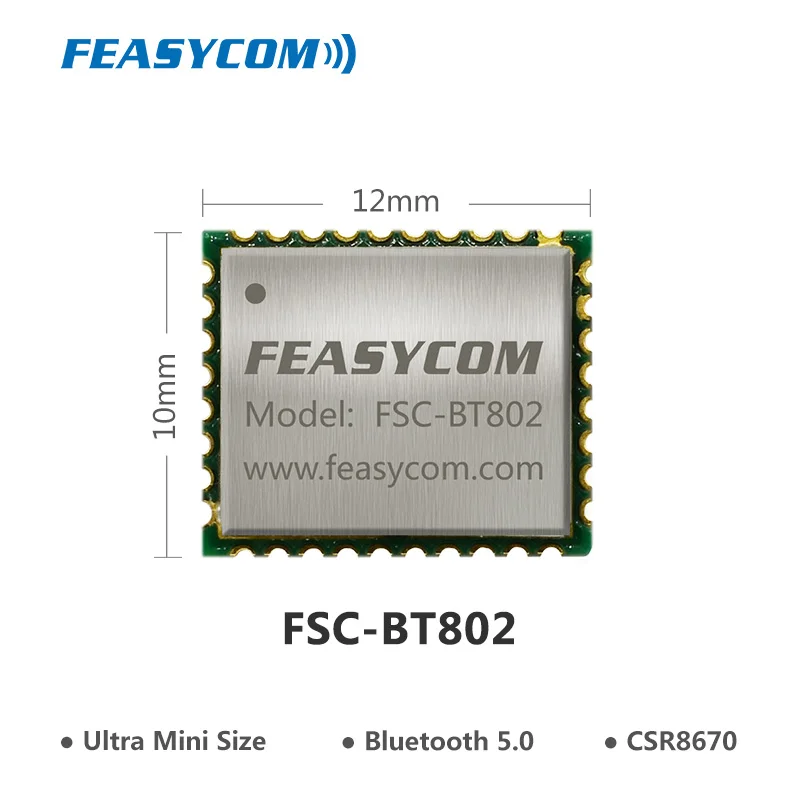 FEASYCOM Новейший высокопроизводительный модуль CSR8670 CVC APTX Micro 5 0 bluetooth для