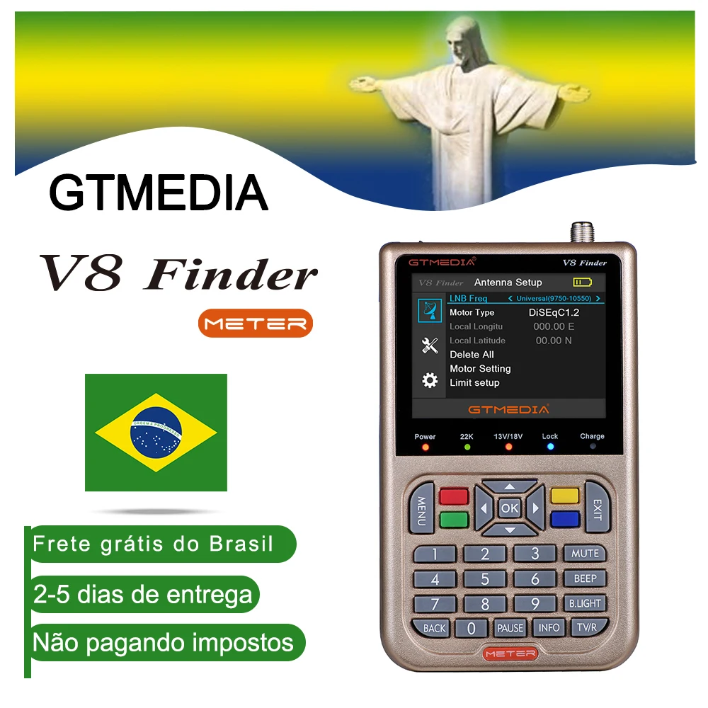 Горячая Распродажа GTmedia V8 Finder DVB S2/S2X спутниковый метр finder satfinder лучше чем freesat v8