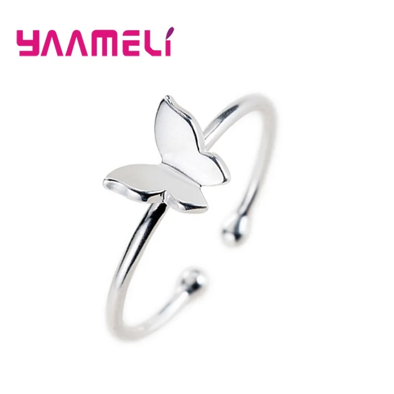Luxury Butterfly Charms Opening 925 Sterling Silver Ring Simple Forest Fashion Ring Jewelry Female Wedding Birthday Party GIft
Luxury Butterfly Charms Opening 925 Sterling Silver Ring Simple Forest Fashion Ring Jewelry Female Wedding Birthday Party GIft