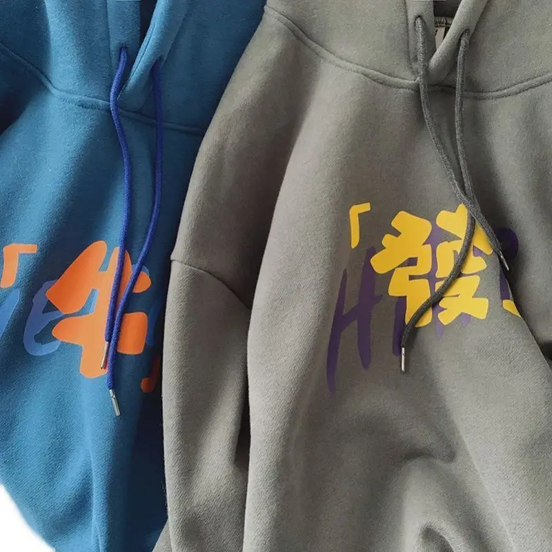 Winter hoodies for men fleece thickening personality character printing tops academy loose all-match oversized jacket new autumn
Winter hoodies for men fleece thickening personality character printing tops academy loose all-match oversized jacket new autumn
