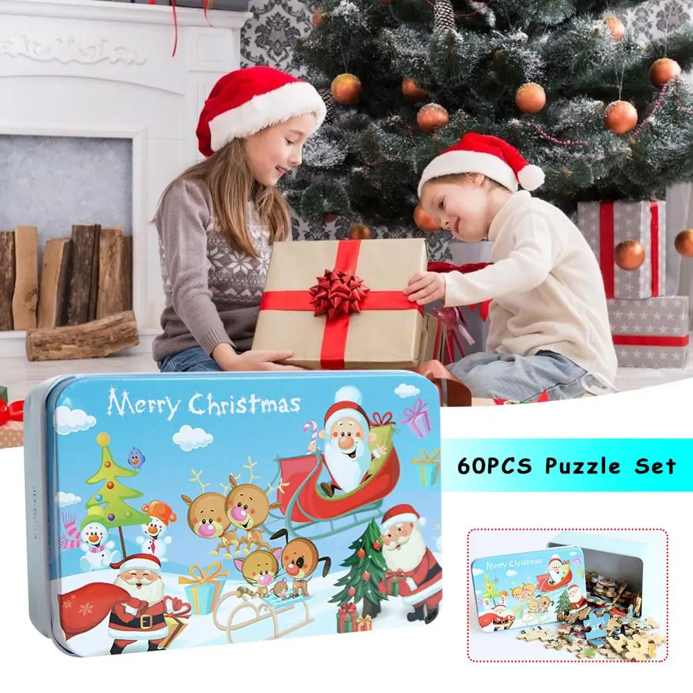 60 Pieces Wooden Puzzle Toys For Children Cartoon Santa Claus Wood Jigsaw With Box Baby Educational Toy Kids Christmas Gift
60 Pieces Wooden Puzzle Toys For Children Cartoon Santa Claus Wood Jigsaw With Box Baby Educational Toy Kids Christmas Gift