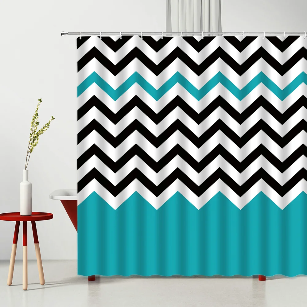 Creativity Shower Curtain Geometric Pattern Fabric Bathroom Partition Waterproof Polyester Fabric Multiple Curtain 
Creativity Shower Curtain Geometric Pattern Fabric Bathroom Partition Waterproof Polyester Fabric Multiple Curtain