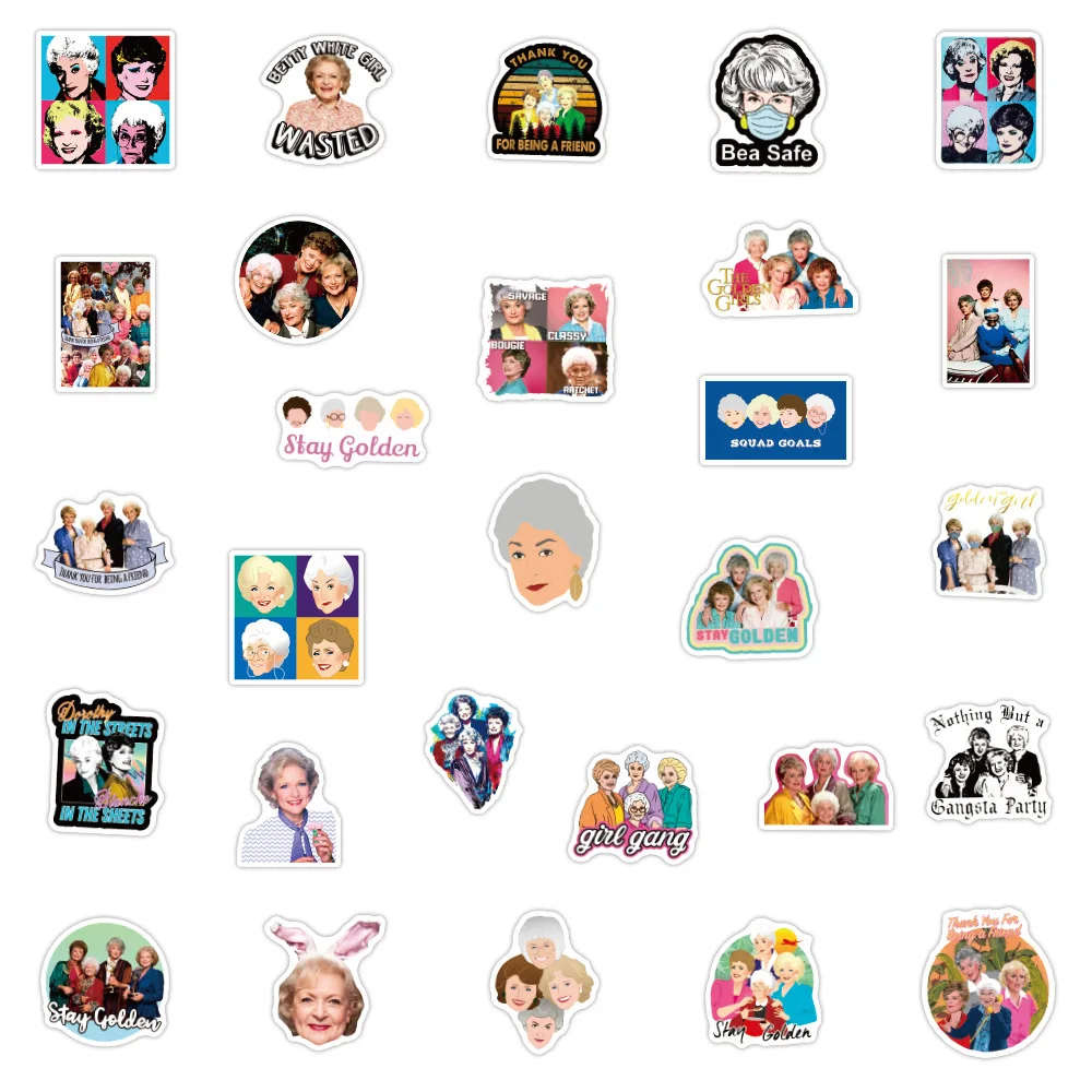 50PCS New The Golden Girls Graffiti Stickers Waterproof Decorative Luggage Notebook Scooter Water Cup Stickers Toys
50PCS New The Golden Girls Graffiti Stickers Waterproof Decorative Luggage Notebook Scooter Water Cup Stickers Toys