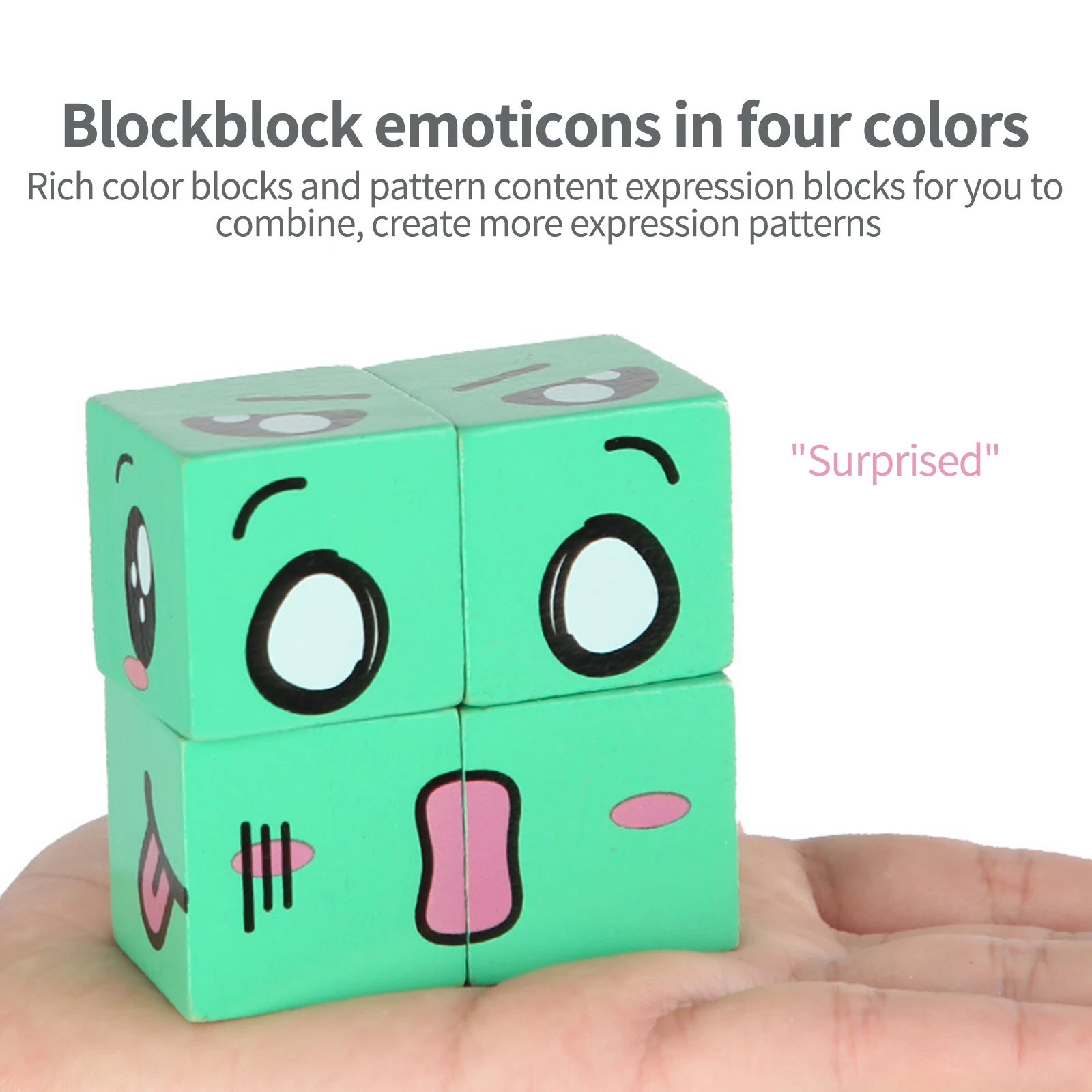 Montessori Wooden Expression Building Block Early Learning Preschool Teaching Colorful Intelligence Match Toy for Children Gifts
Montessori Wooden Expression Building Block Early Learning Preschool Teaching Colorful Intelligence Match Toy for Children Gifts