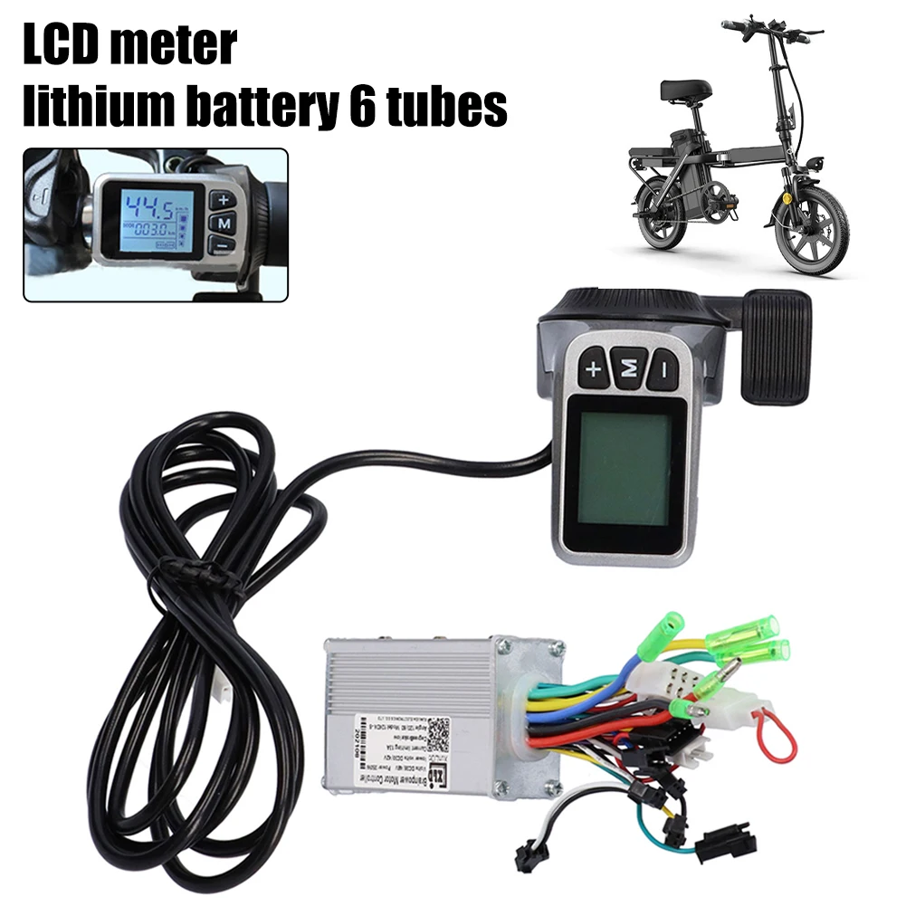 Electric Bicycle DC Brushless Controller Kit with LCD Meter for Electric Bicycle E-Bike Electric Scooter Kit 36V/48V 350W
Electric Bicycle DC Brushless Controller Kit with LCD Meter for Electric Bicycle E-Bike Electric Scooter Kit 36V/48V 350W