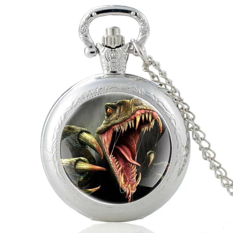 Classic Raptor Dinosaur Design Vintage Quartz Pocket Watch Men Women Pendant Necklace Hours Clock Gifts
Classic Raptor Dinosaur Design Vintage Quartz Pocket Watch Men Women Pendant Necklace Hours Clock Gifts