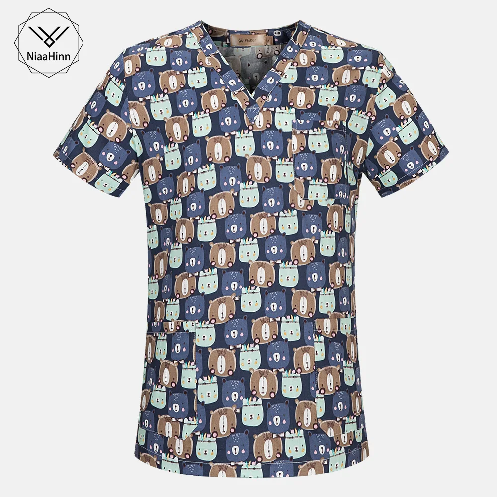 Dustproof Multicolor Print Spa Breathable Scrub Workwear Pet Grooming Top Lab Scrub Unisex Fashion V-neck Workwear Top Dentist
Dustproof Multicolor Print Spa Breathable Scrub Workwear Pet Grooming Top Lab Scrub Unisex Fashion V-neck Workwear Top Dentist