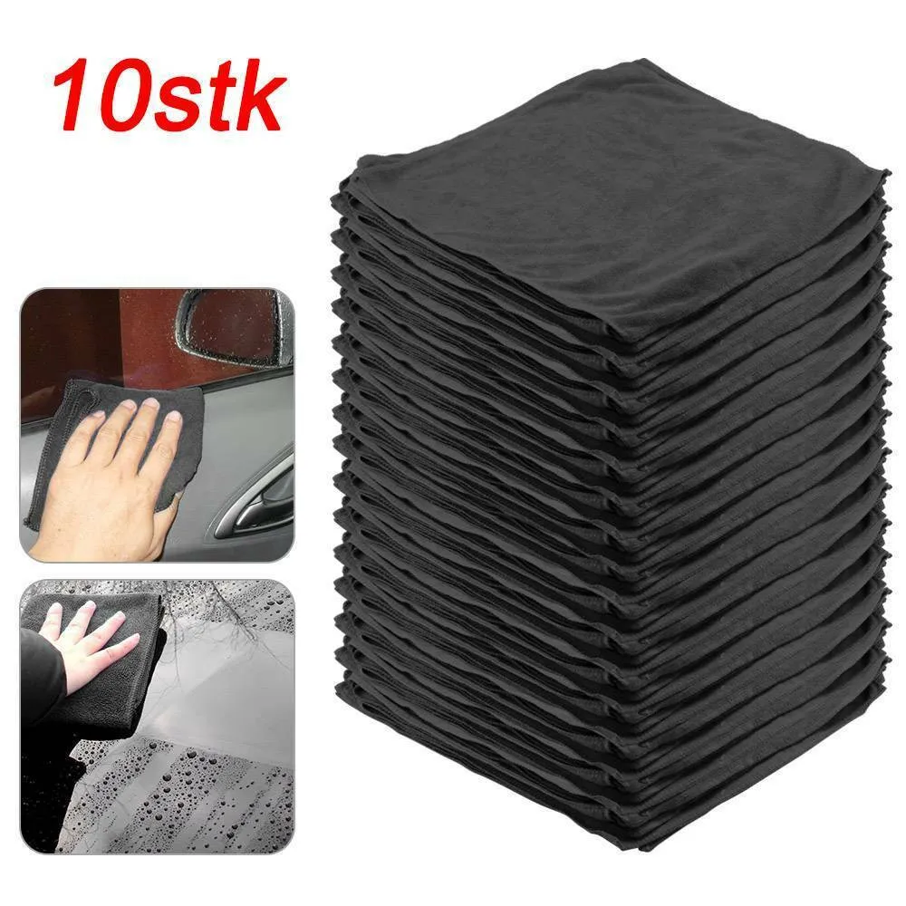 Polishing Cloth Car Cleaning Cloth Soft Strong Water Absorption 10pcs 40x40cm Black Comfortable Dry Cloth Economical
Polishing Cloth Car Cleaning Cloth Soft Strong Water Absorption 10pcs 40x40cm Black Comfortable Dry Cloth Economical