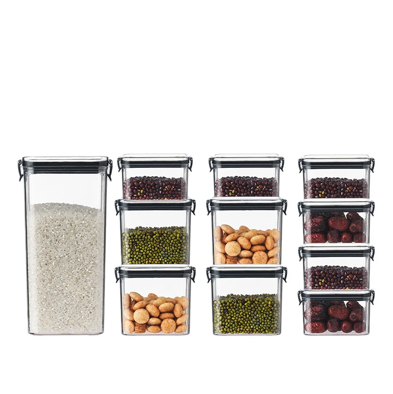 700/960/1300ML Kitchen Transparent Multigrain Storage Box Refrigerator Food Containers with Lid Sealed Cans Fresh Box Organizer 
700/960/1300ML Kitchen Transparent Multigrain Storage Box Refrigerator Food Containers with Lid Sealed Cans Fresh Box Organizer
