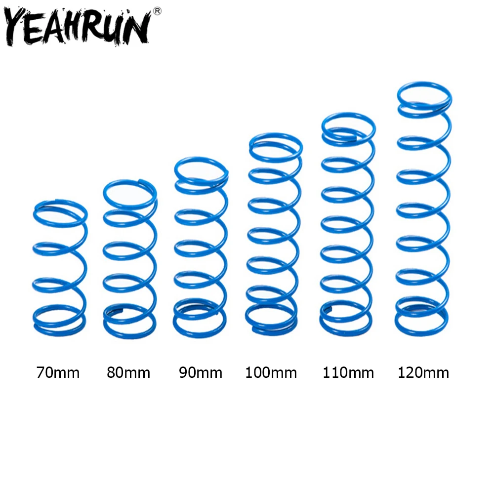 Металлическая пружина амортизатора YEAHRUN, диаметр 100 мм, 70/80/90/110/120/1,1 мм, для радиоуправляемого гусеничного автомобиля 1/10 Axial SCX10 90046 TRX4, 2/4 шт.
Металлическая пружина амортизатора YEAHRUN, диаметр 100 мм, 70/80/90/110/120/1,1 мм, для радиоуправляемого гусеничного автомобиля 1/10 Axial SCX10 90046 TRX4, 2/4 шт.