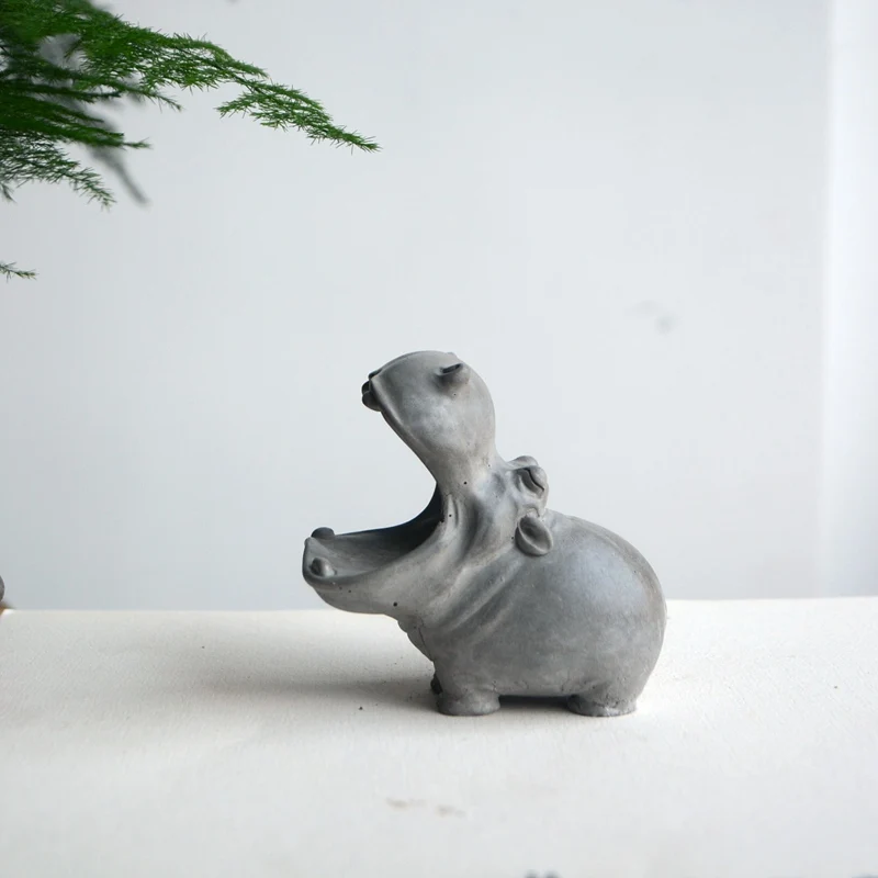 Handmade cement small hippo ornaments fish tank home decoration sinking decor creative animal crafts
Handmade cement small hippo ornaments fish tank home decoration sinking decor creative animal crafts