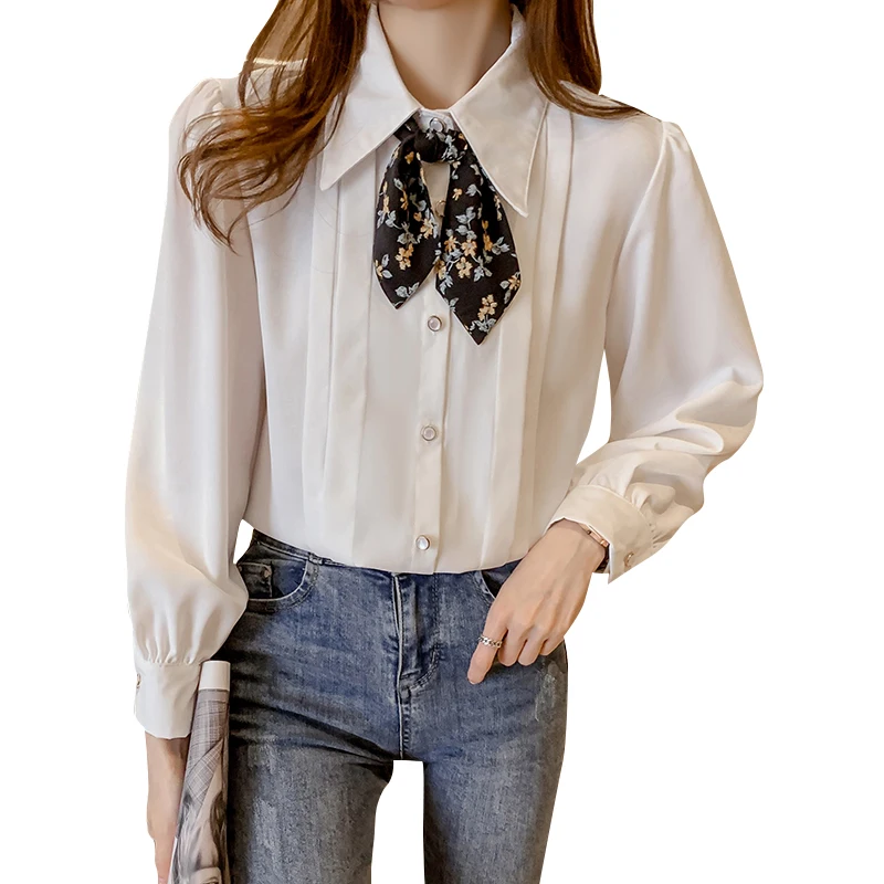 2021spring Korean Style New Fashionable Slimming Lapel Single Breasted Top Elegant Ribbon Bow Shirt for Women
2021spring Korean Style New Fashionable Slimming Lapel Single Breasted Top Elegant Ribbon Bow Shirt for Women
