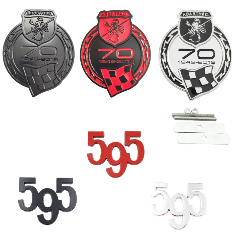 3D Metal Trunk Decal Side Wing Sticker Front Grille Badge For Abarth 500 595 695 70 Anniversary Competizione Turismo
3D Metal Trunk Decal Side Wing Sticker Front Grille Badge For Abarth 500 595 695 70 Anniversary Competizione Turismo