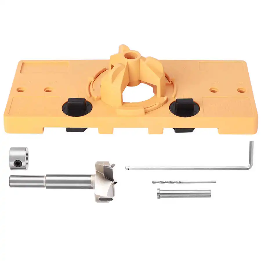 35mm Hinge Hole Opener Accuracy Door Boring Jig Drilling Guide DIY Woodworking Tools Set
35mm Hinge Hole Opener Accuracy Door Boring Jig Drilling Guide DIY Woodworking Tools Set