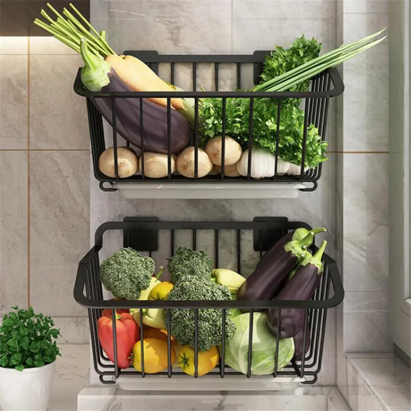 Настенная настольная подставка с корзиной для фруктов, овощей, хранение продуктов питания, кухонные принадлежности
Настенная настольная подставка с корзиной для фруктов, овощей, хранение продуктов питания, кухонные принадлежности