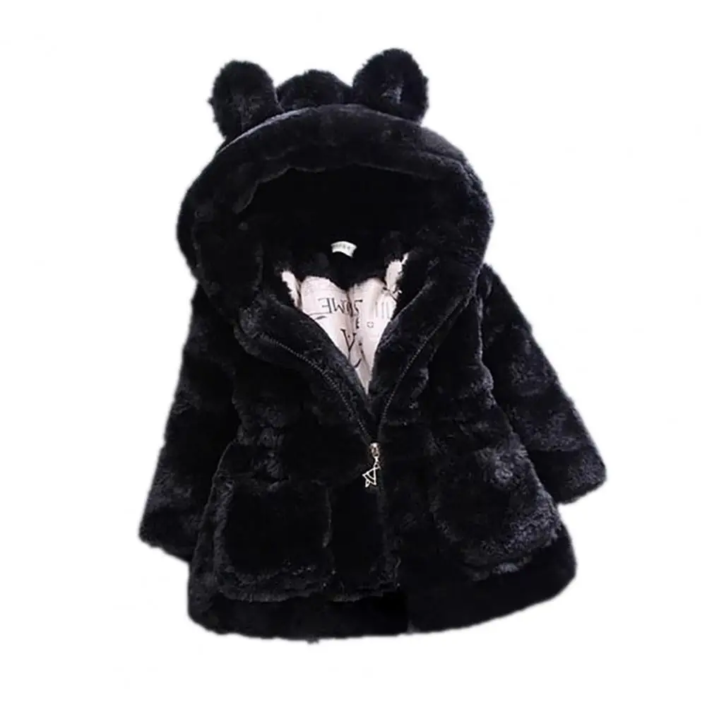 Kids Coat Rabbit Ear Windproof Polyester Long Sleeve Warm Girl Coat for Daily Life Solid Color Hooded Children Girl Clothes Gift
Kids Coat Rabbit Ear Windproof Polyester Long Sleeve Warm Girl Coat for Daily Life Solid Color Hooded Children Girl Clothes Gift