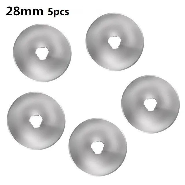6pcs/set Rotary Cutter 28mm Blades The New Circular Cut Blade Patchwork Fabric Leather Craft Rotary Cutter Plastic Handle
6pcs/set Rotary Cutter 28mm Blades The New Circular Cut Blade Patchwork Fabric Leather Craft Rotary Cutter Plastic Handle
