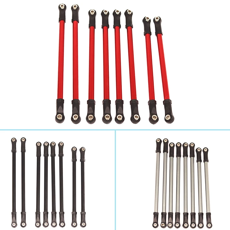 8pcs/lot Aluminum Alloy Link Rod Unassembled Kit 313MM Wheelbase for 1/10 RC Car Crawler Axial SCX10
8pcs/lot Aluminum Alloy Link Rod Unassembled Kit 313MM Wheelbase for 1/10 RC Car Crawler Axial SCX10