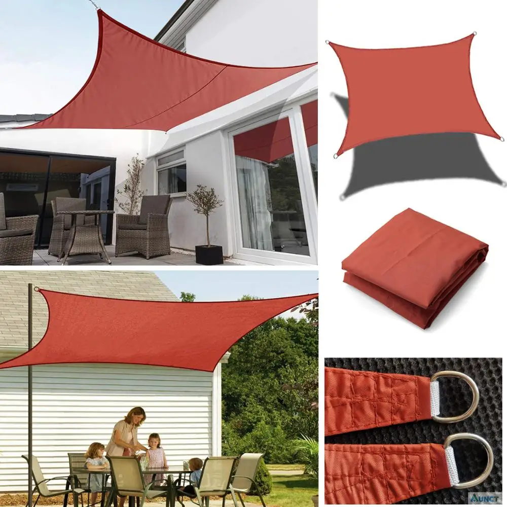 Rust Red Rectangle Square All size 300D 160GSM Polyester Oxford Fabric Shade Sail Sun Garden Terrace SunShade Camping shade Sail
Rust Red Rectangle Square All size 300D 160GSM Polyester Oxford Fabric Shade Sail Sun Garden Terrace SunShade Camping shade Sail