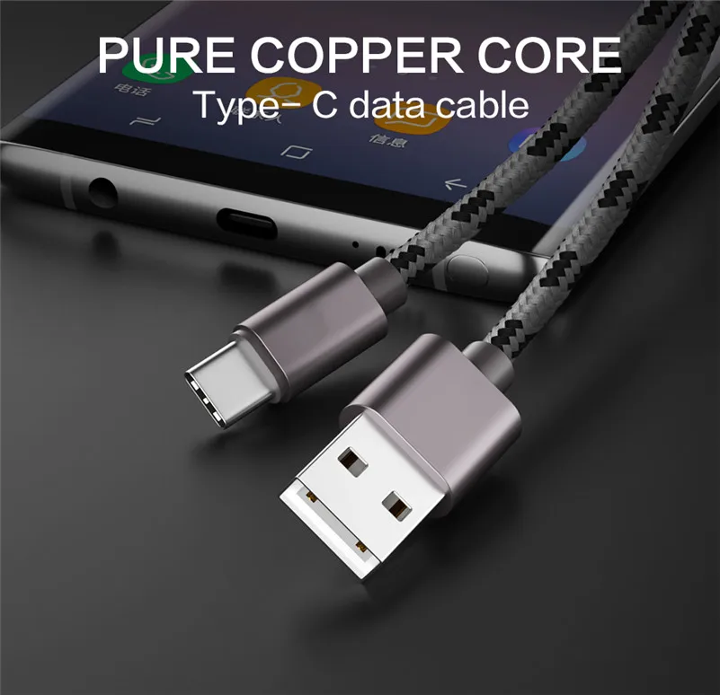 Фото Кабель для быстрой зарядки 3 фута 6 футов 10 USB Type C кабель Meizu Pro 7 6S 5 - купить