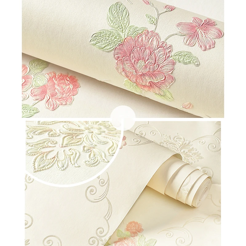 European Non-woven Floral Self-adhesive Wallpaper Bedroom Living Room TV Background Wall Paper 3D Stereo Wall Paer
European Non-woven Floral Self-adhesive Wallpaper Bedroom Living Room TV Background Wall Paper 3D Stereo Wall Paer