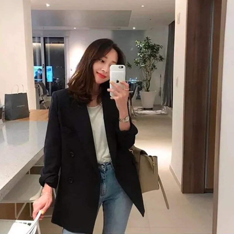 2020 New Autumn Blazer Women Jackets Solid Oversized Office Ladies Blazers Long Sleeve Temperament Vintage Coats Women
2020 New Autumn Blazer Women Jackets Solid Oversized Office Ladies Blazers Long Sleeve Temperament Vintage Coats Women
